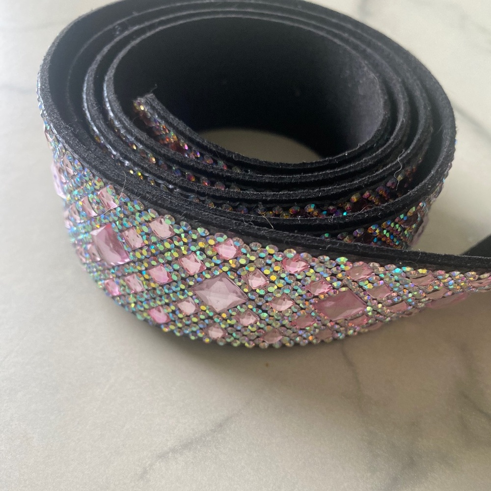 Jacqueline Kent Rhinestone Belt 42”